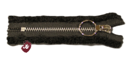 T4-5 Metal Fermuar Püsküllü siyah